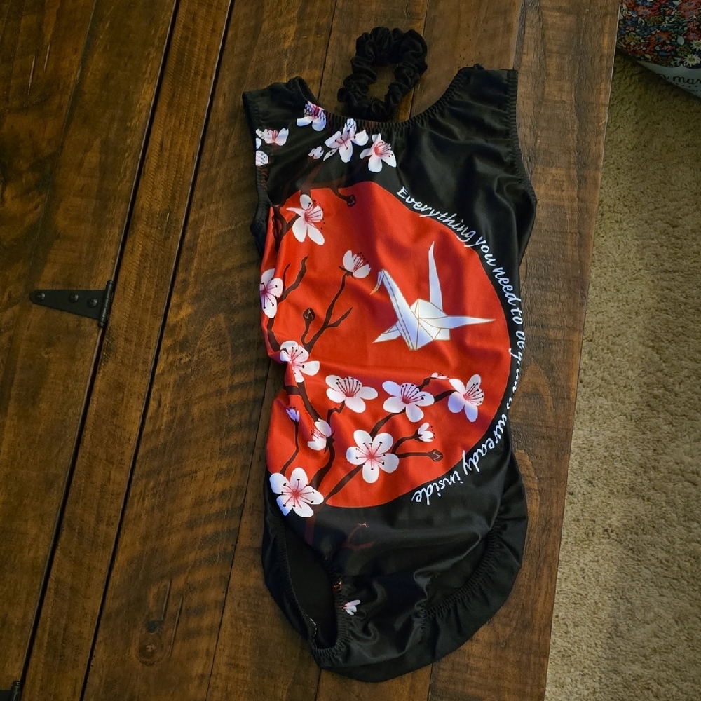 Gymfox women's medium Cherry Blossom Leotard